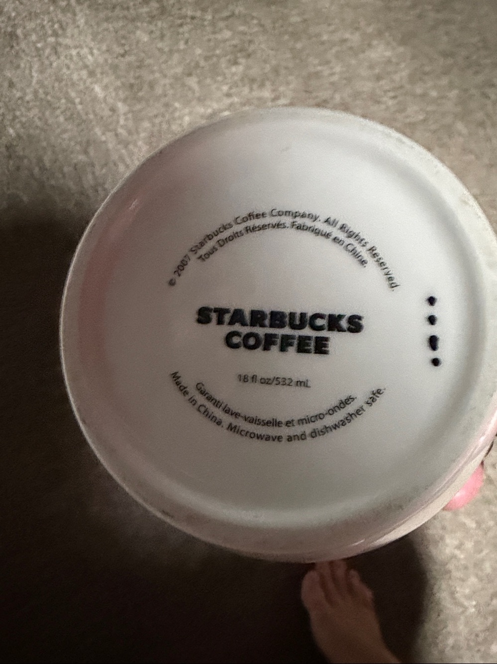Starbucks Coffee Co. 2010 White New Bone China Tea Mug Cup ESTD 1971 - Picture 3 of 3